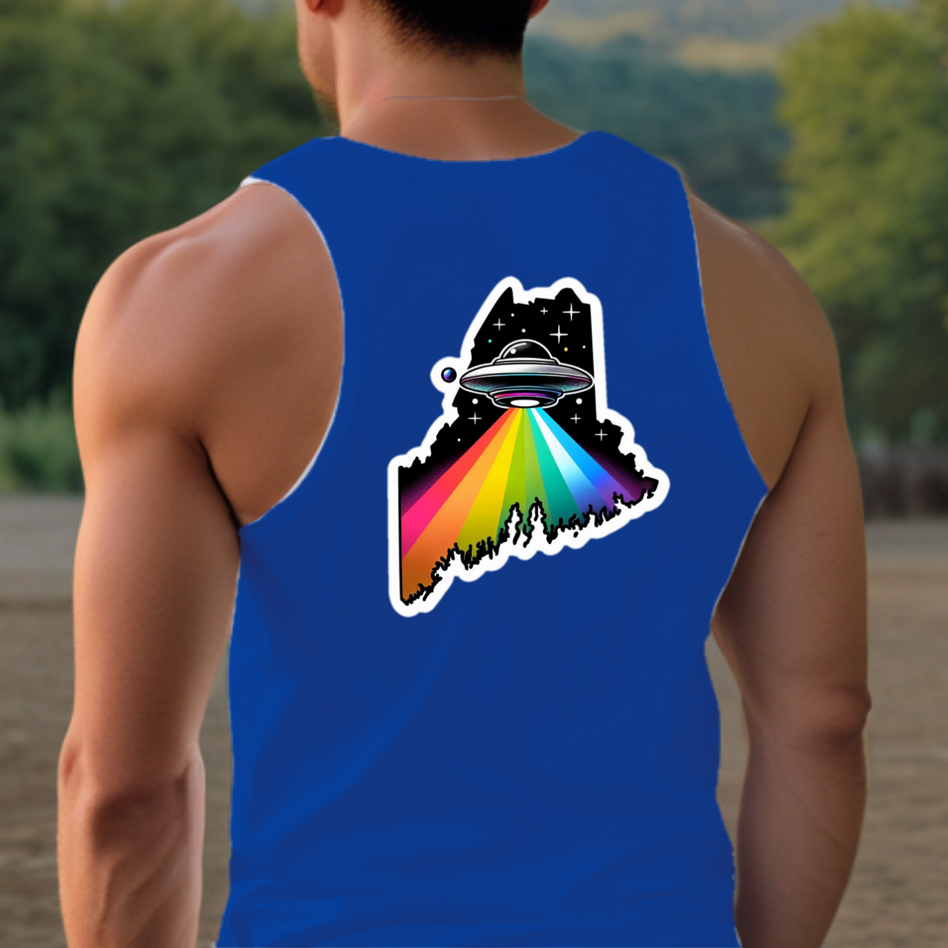 Maine Pride Tank Top - Back Print