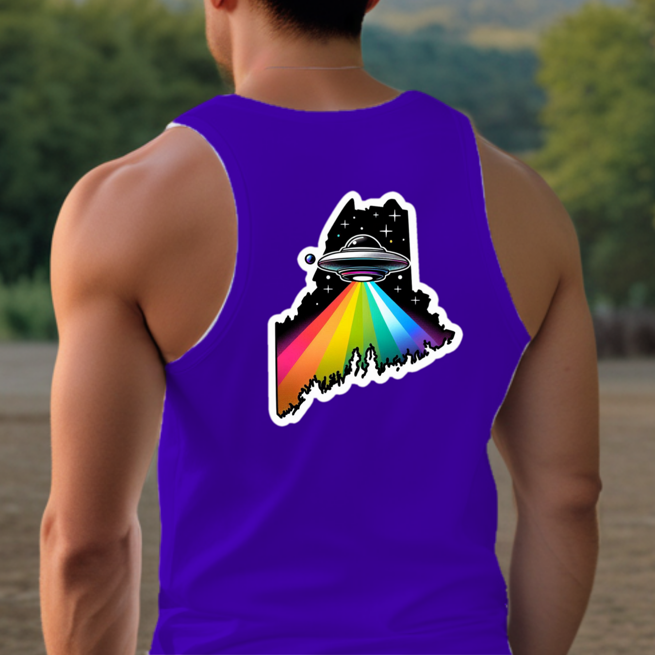 Maine Pride Tank Top - Back Print