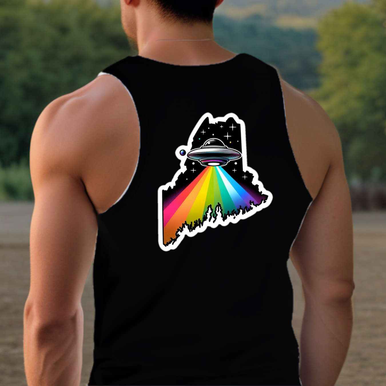 Maine Pride Tank Top - Back Print