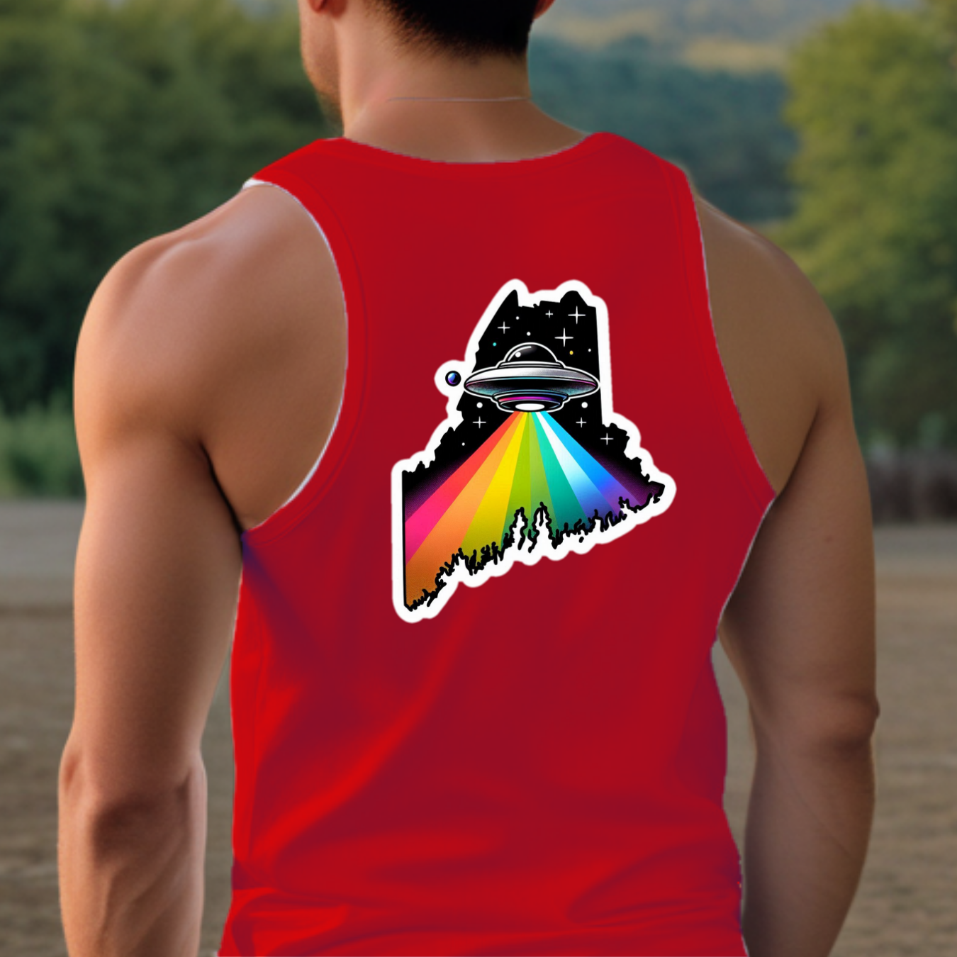 Maine Pride Tank Top - Back Print