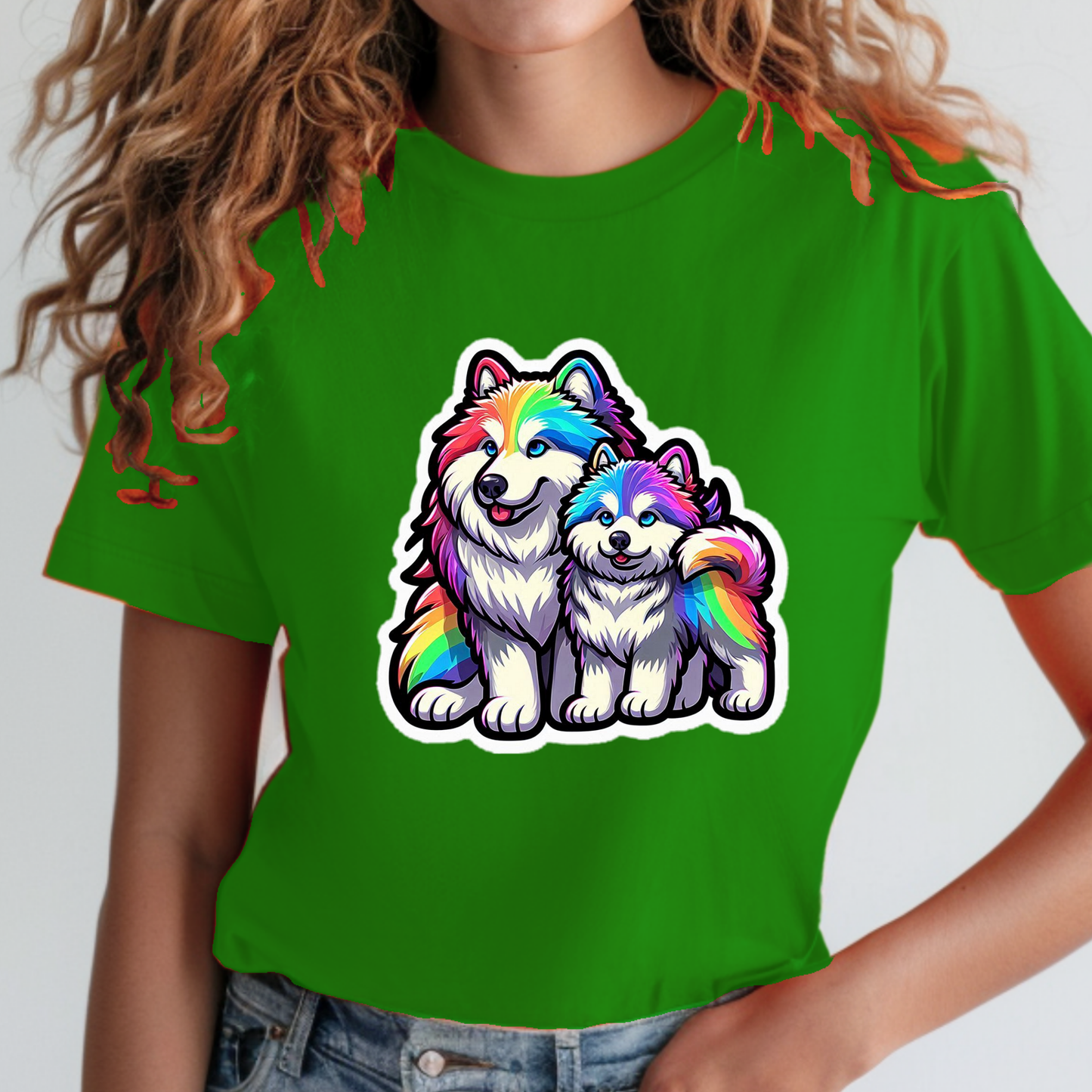 Rainbow Animals T-Shirt Collection: Malamute