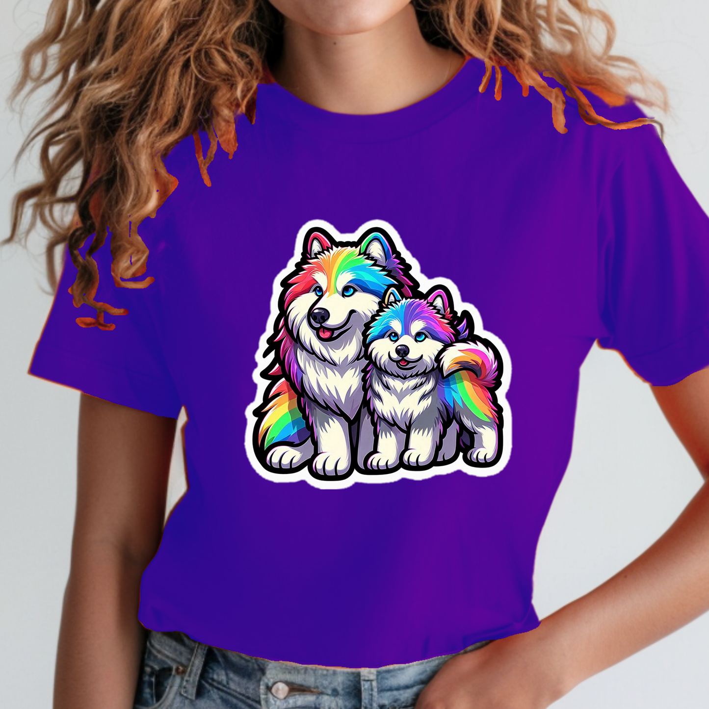 Rainbow Animals T-Shirt Collection: Malamute