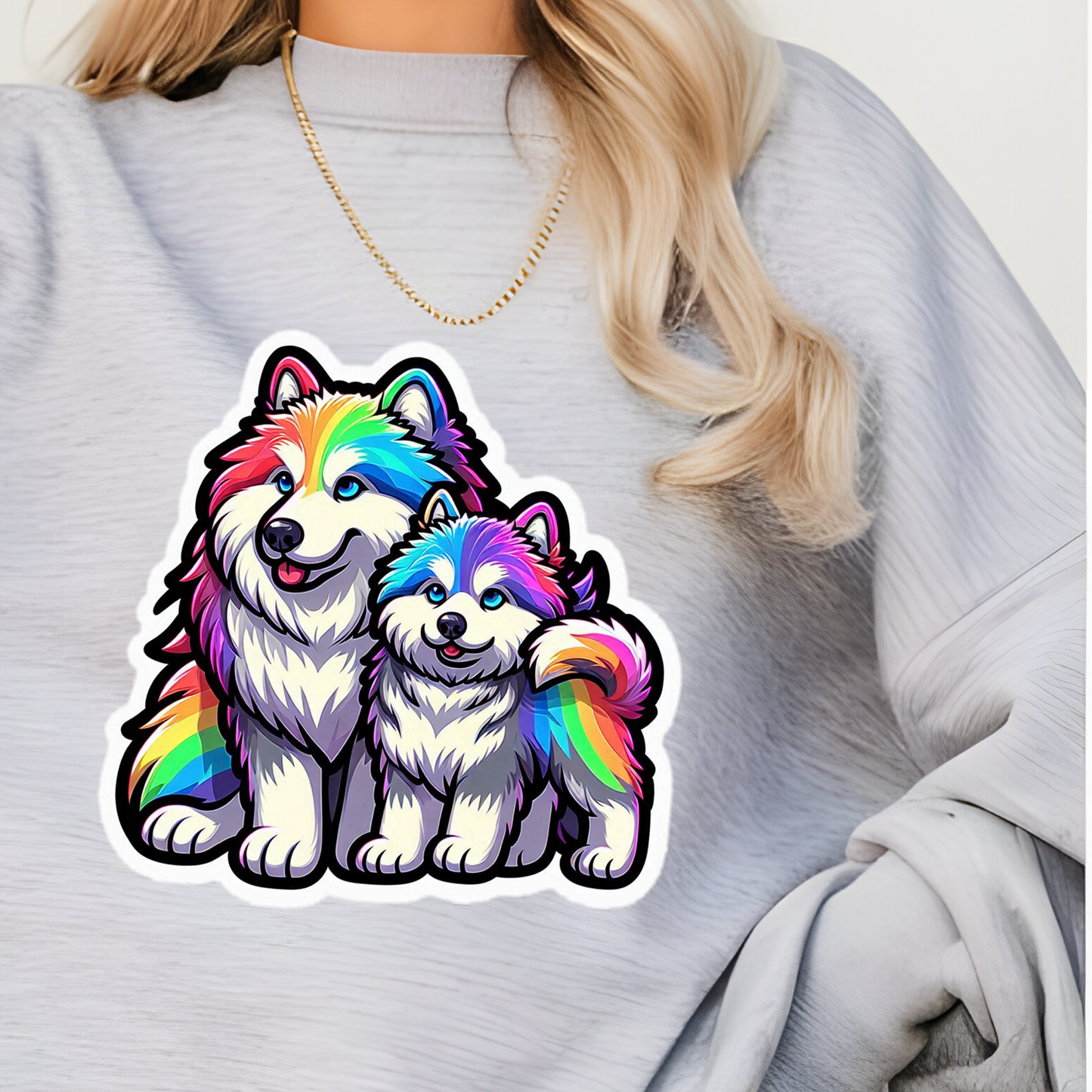 Rainbow Malamute Sweatshirt