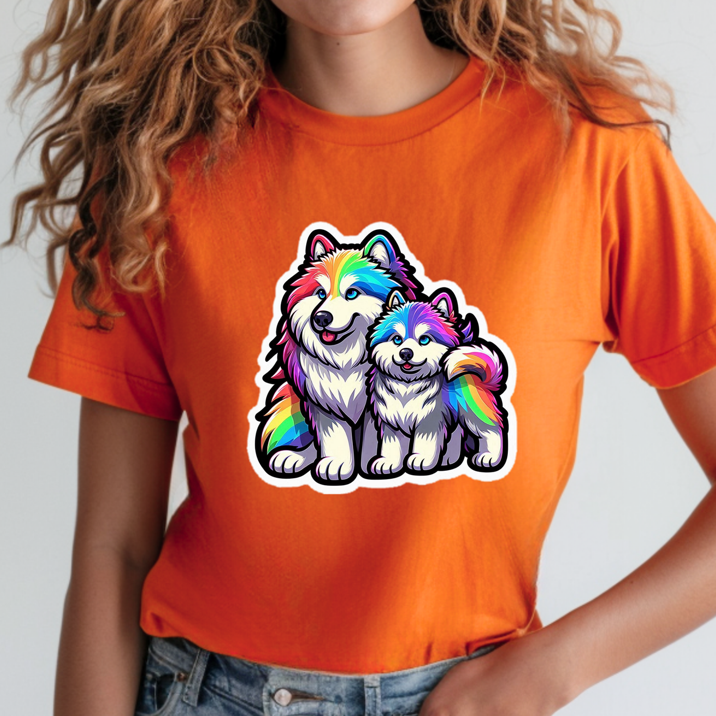 Rainbow Animals T-Shirt Collection: Malamute