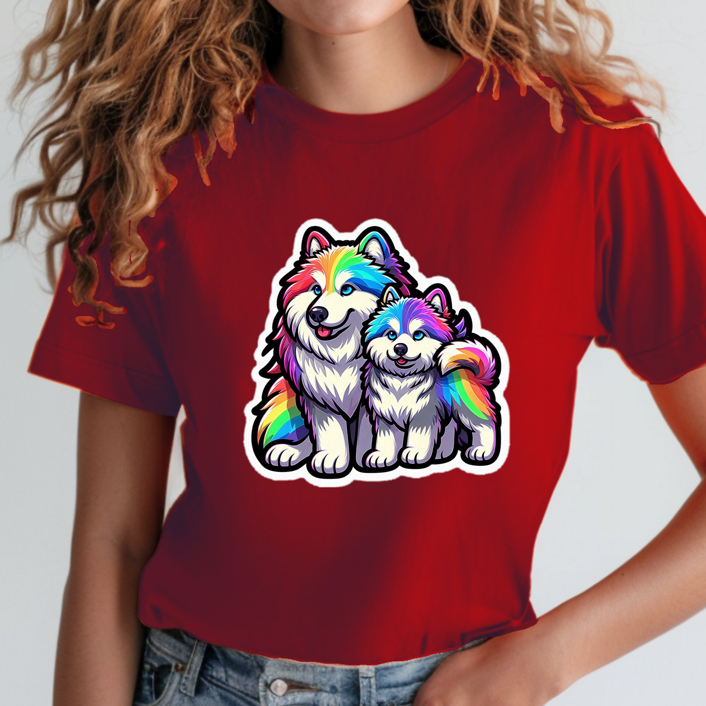 Rainbow Animals T-Shirt Collection: Malamute