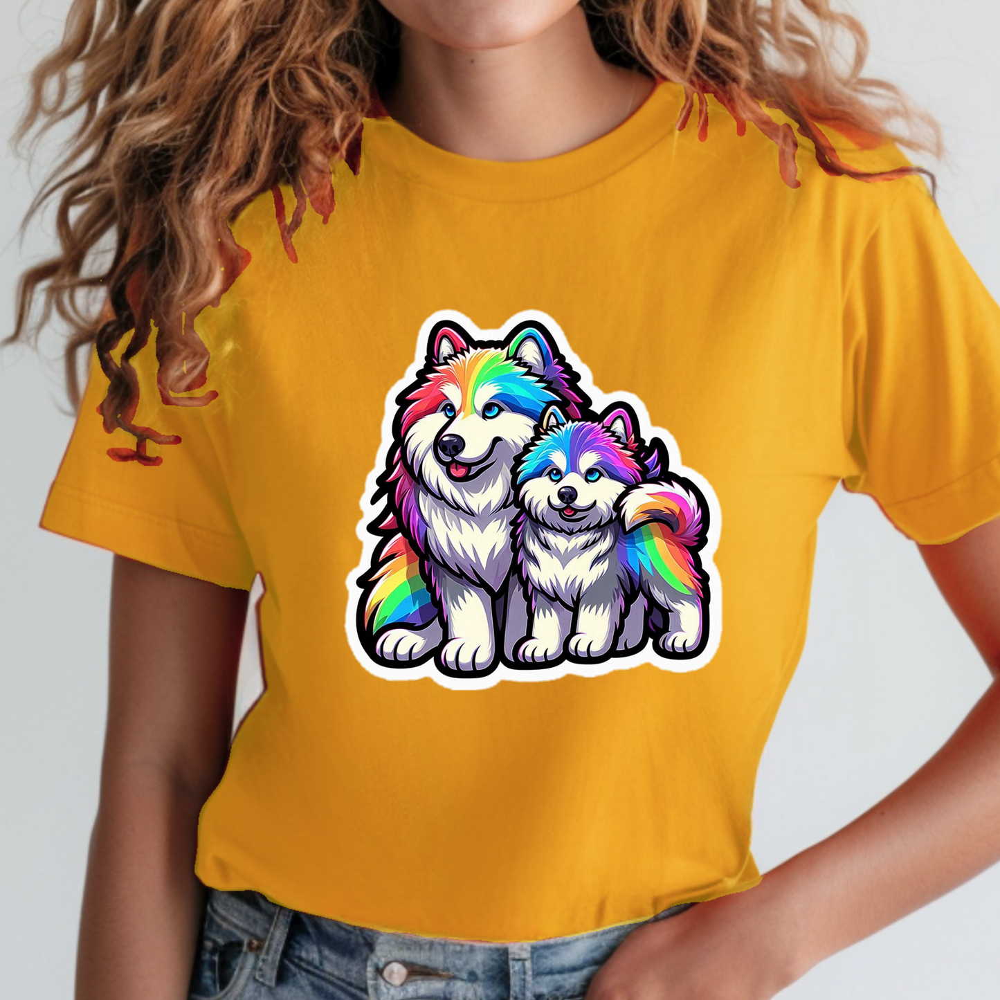 Rainbow Animals T-Shirt Collection: Malamute