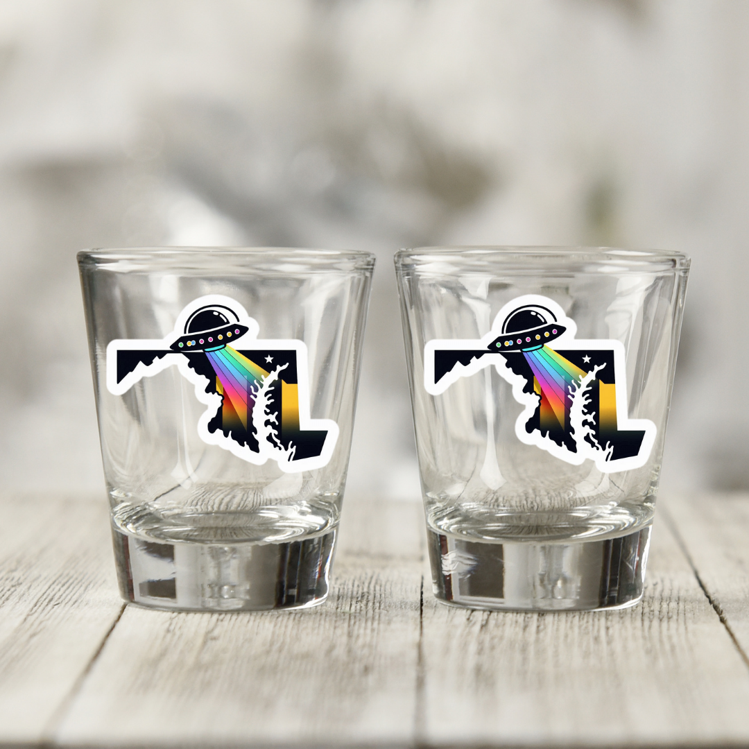 PRIDE Maryland Shot Glasses