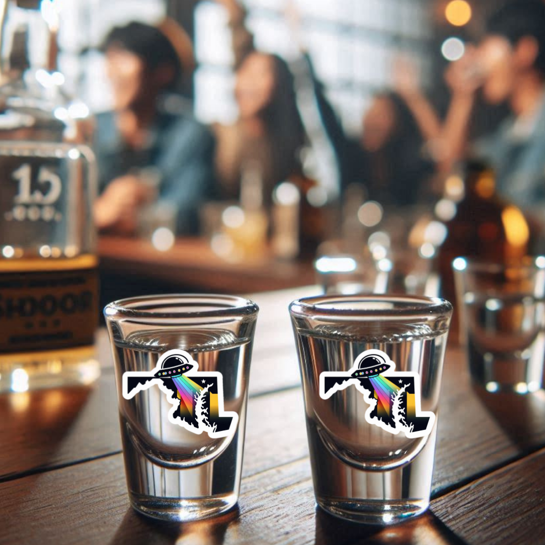 PRIDE Maryland Shot Glasses