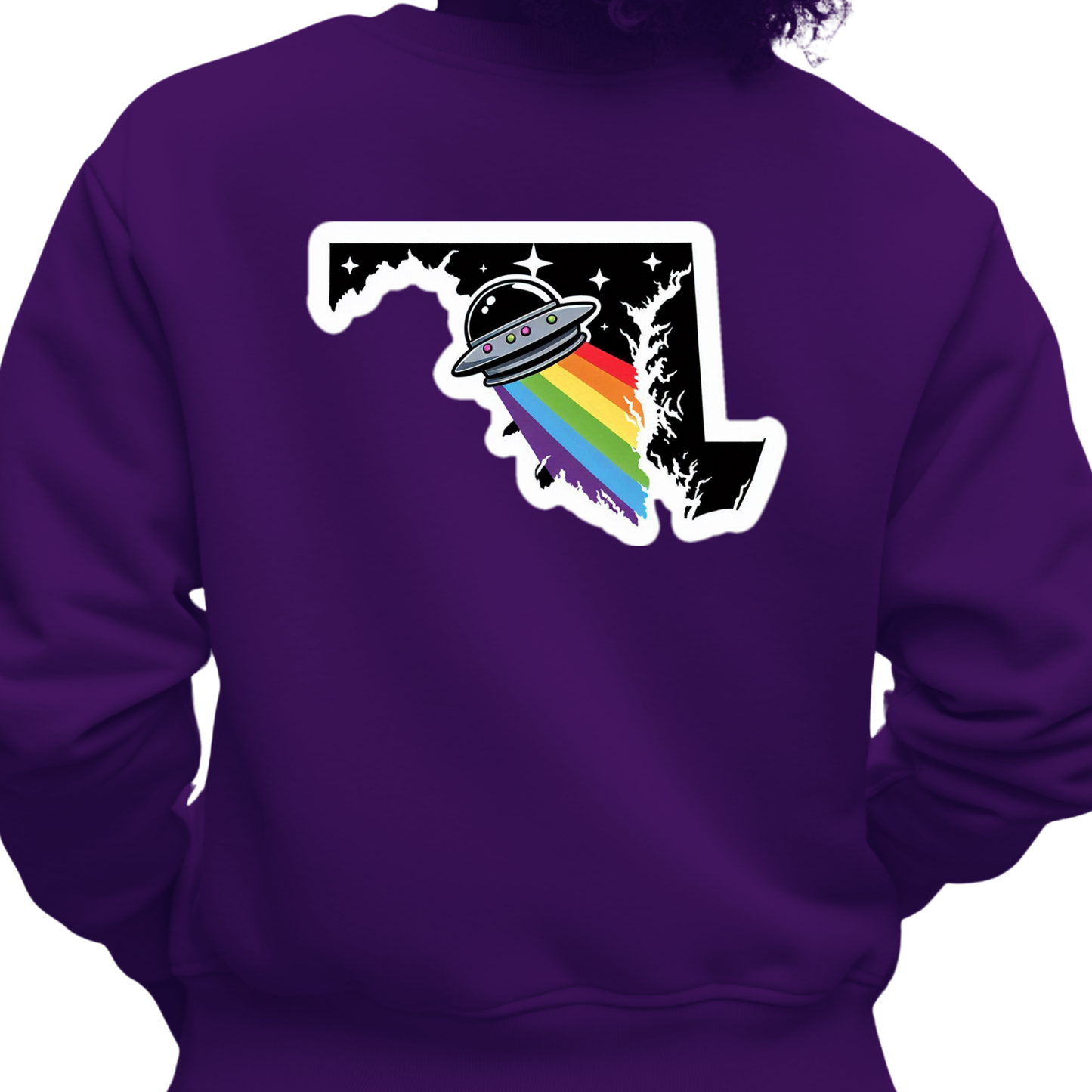 Maryland PRIDE Sweatshirt On The Back