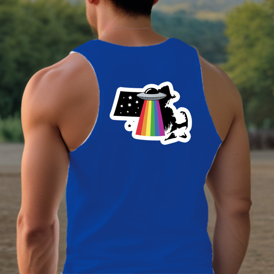 Massachusetts Pride Tank Top - Back Print