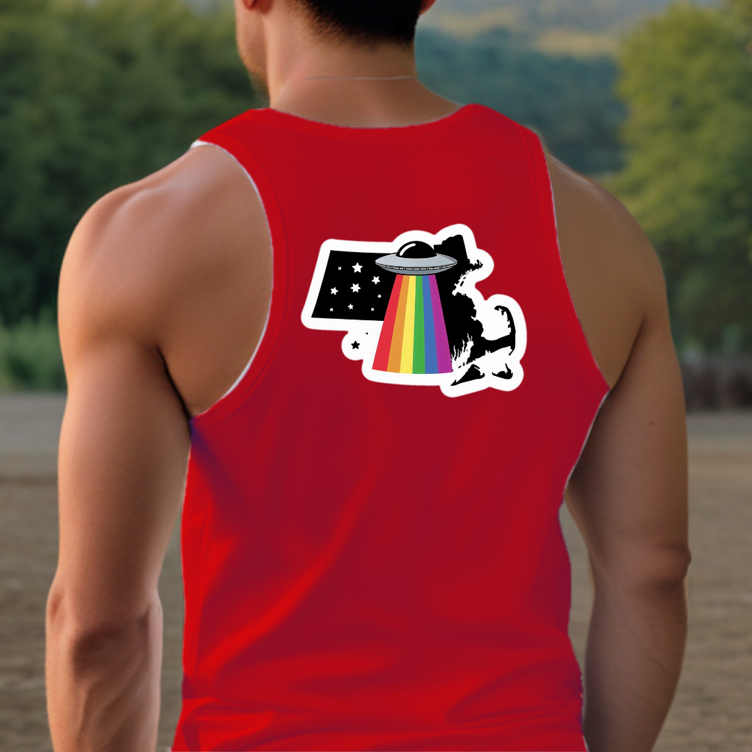Massachusetts Pride Tank Top - Back Print