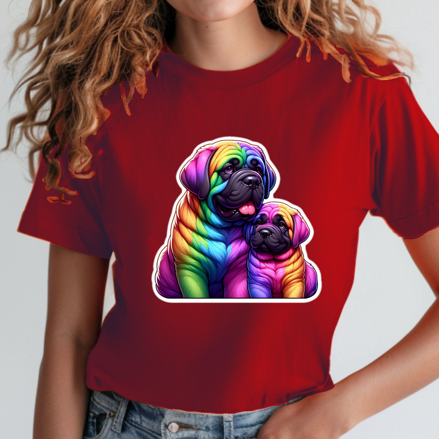 Rainbow Animals T-Shirt Collection: Mastiffs