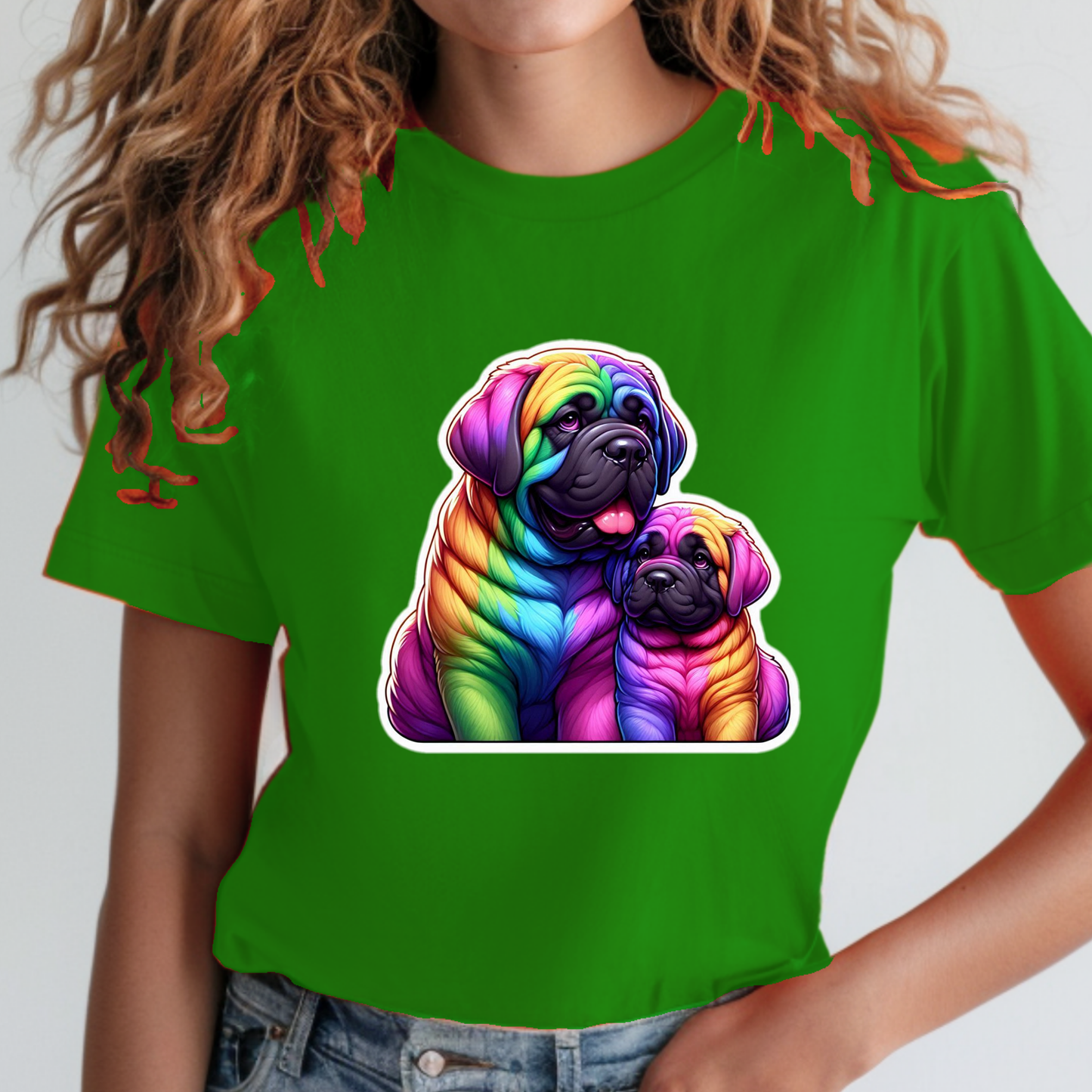 Rainbow Animals T-Shirt Collection: Mastiffs