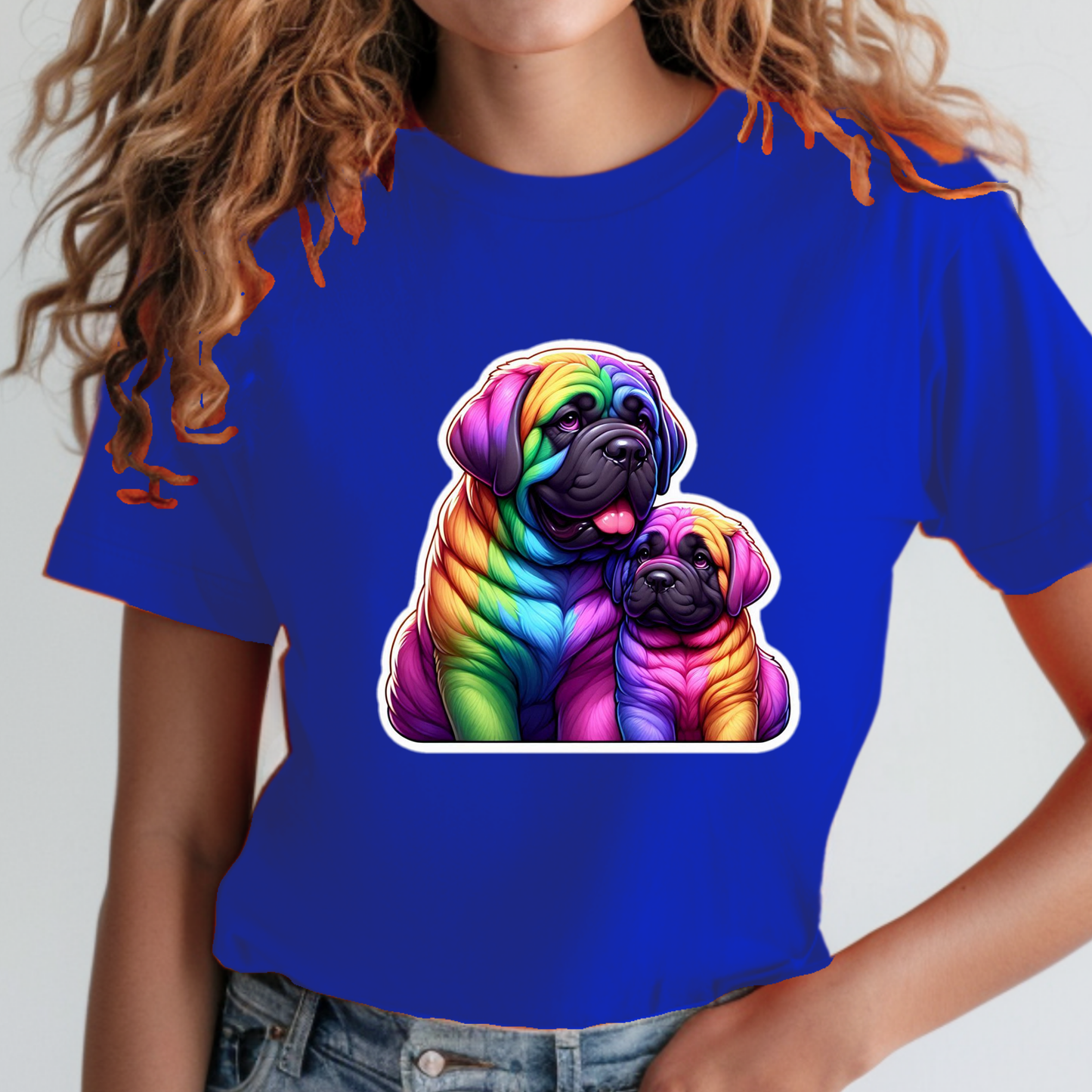 Rainbow Animals T-Shirt Collection: Mastiffs