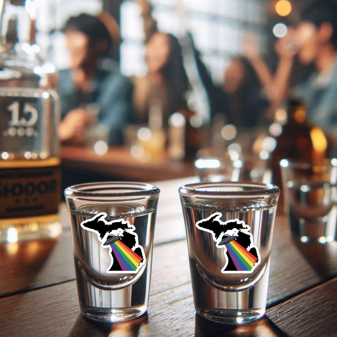 Michigan Pride Shot Glass