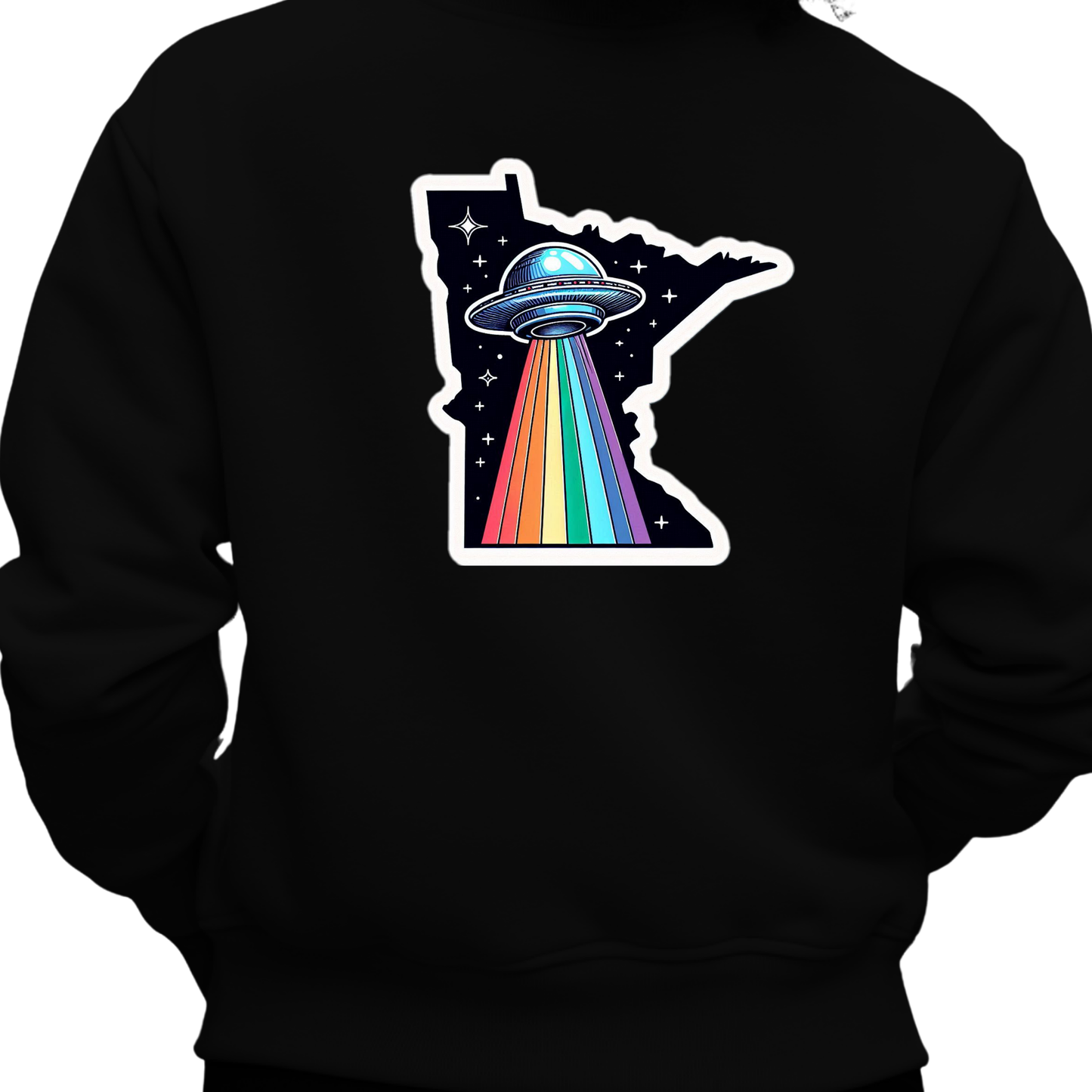Minnesota PRIDE Sweatshirt On The Back