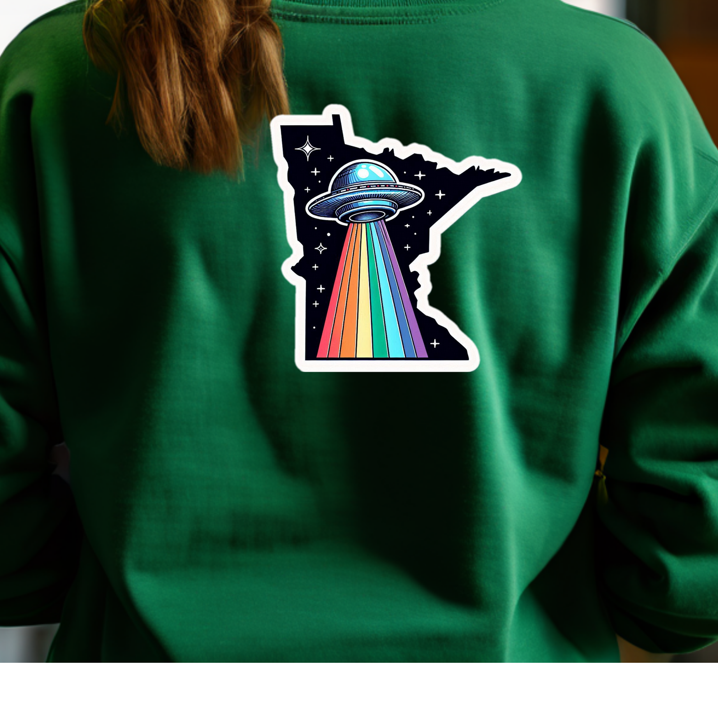 Minnesota PRIDE Sweatshirt On The Back