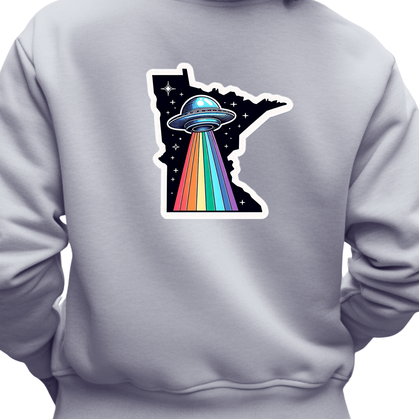 Minnesota PRIDE Sweatshirt On The Back