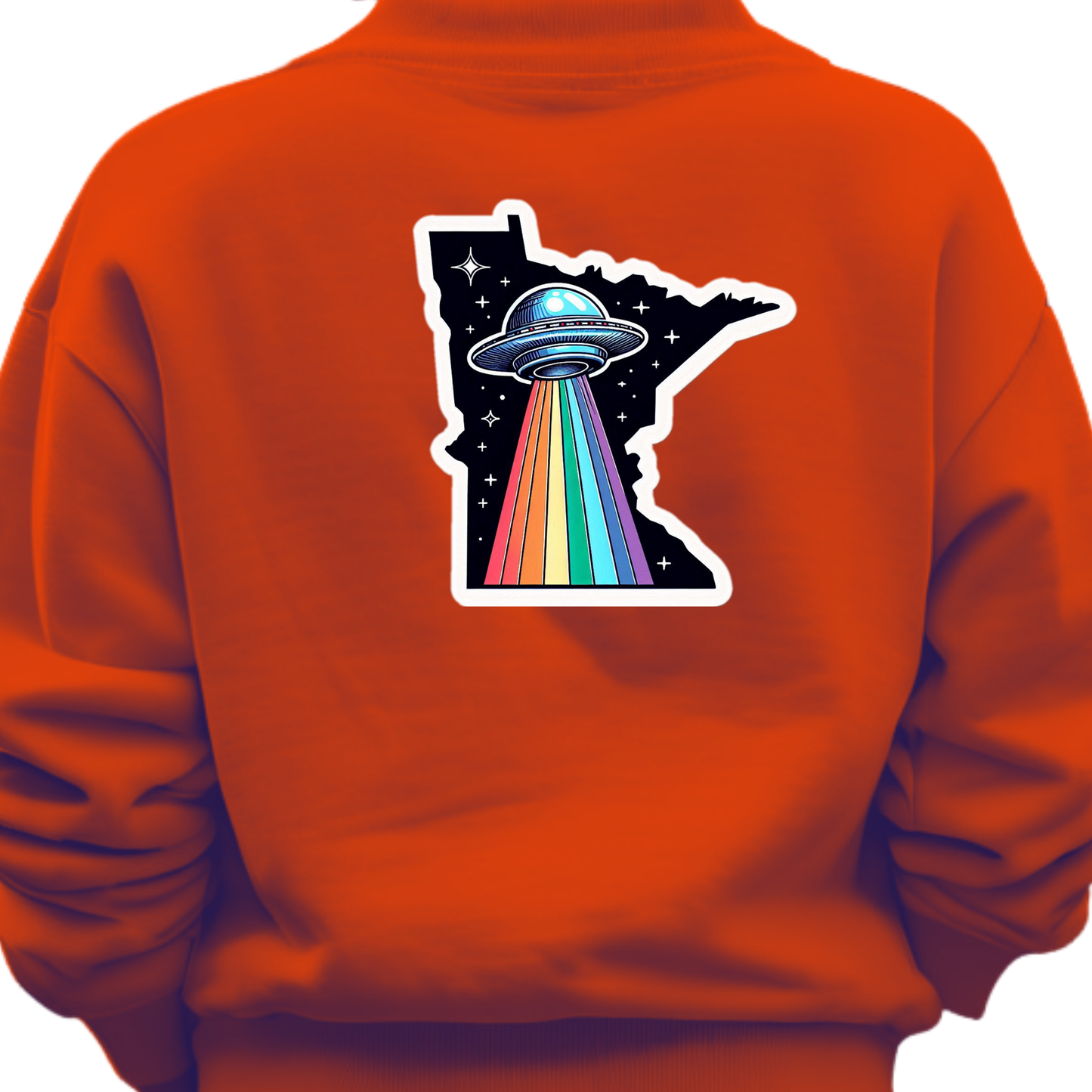 Minnesota PRIDE Sweatshirt On The Back