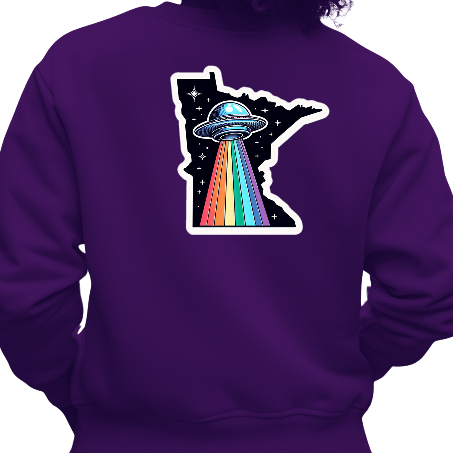 Minnesota PRIDE Sweatshirt On The Back