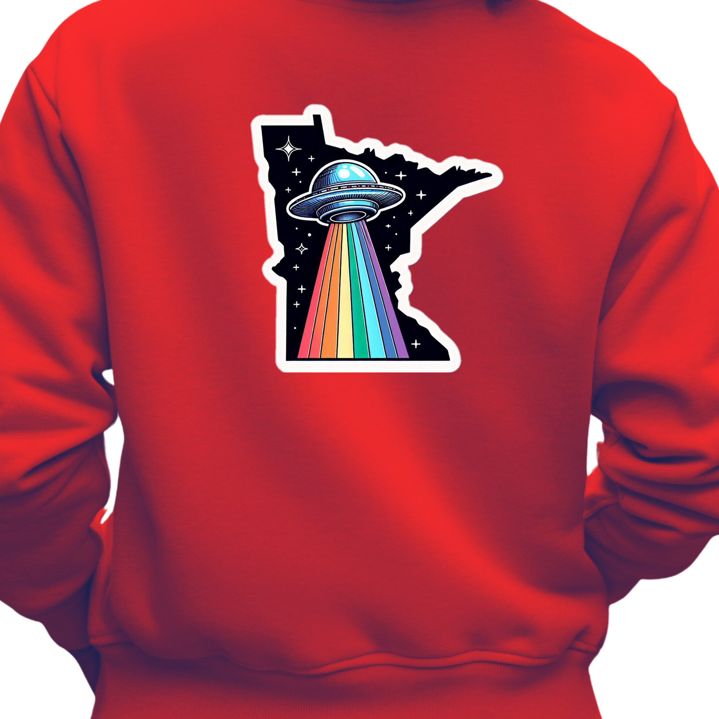 Minnesota PRIDE Sweatshirt On The Back