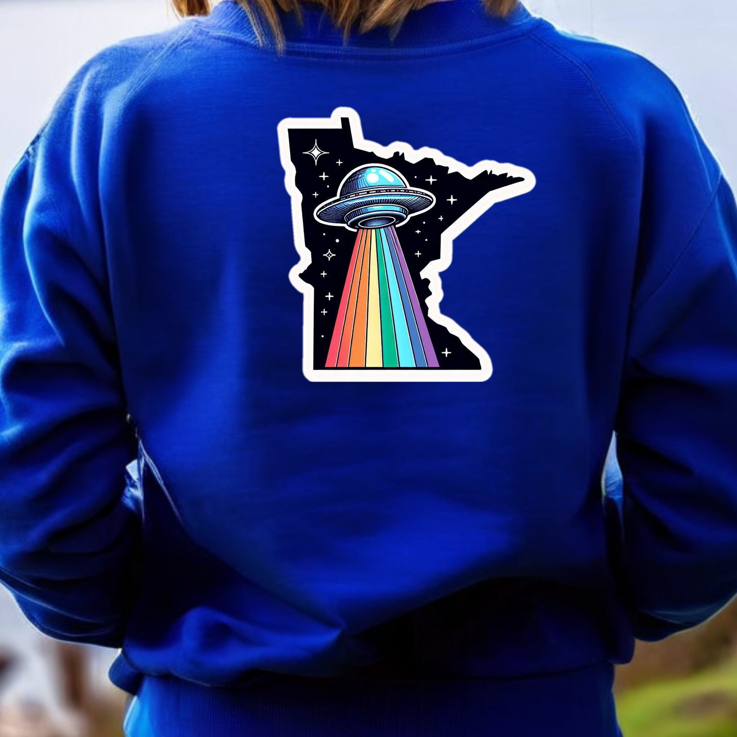 Minnesota PRIDE Sweatshirt On The Back