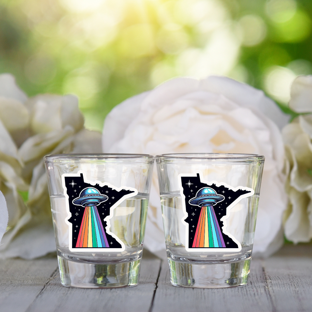 PRIDE Minnesota Shot Glass