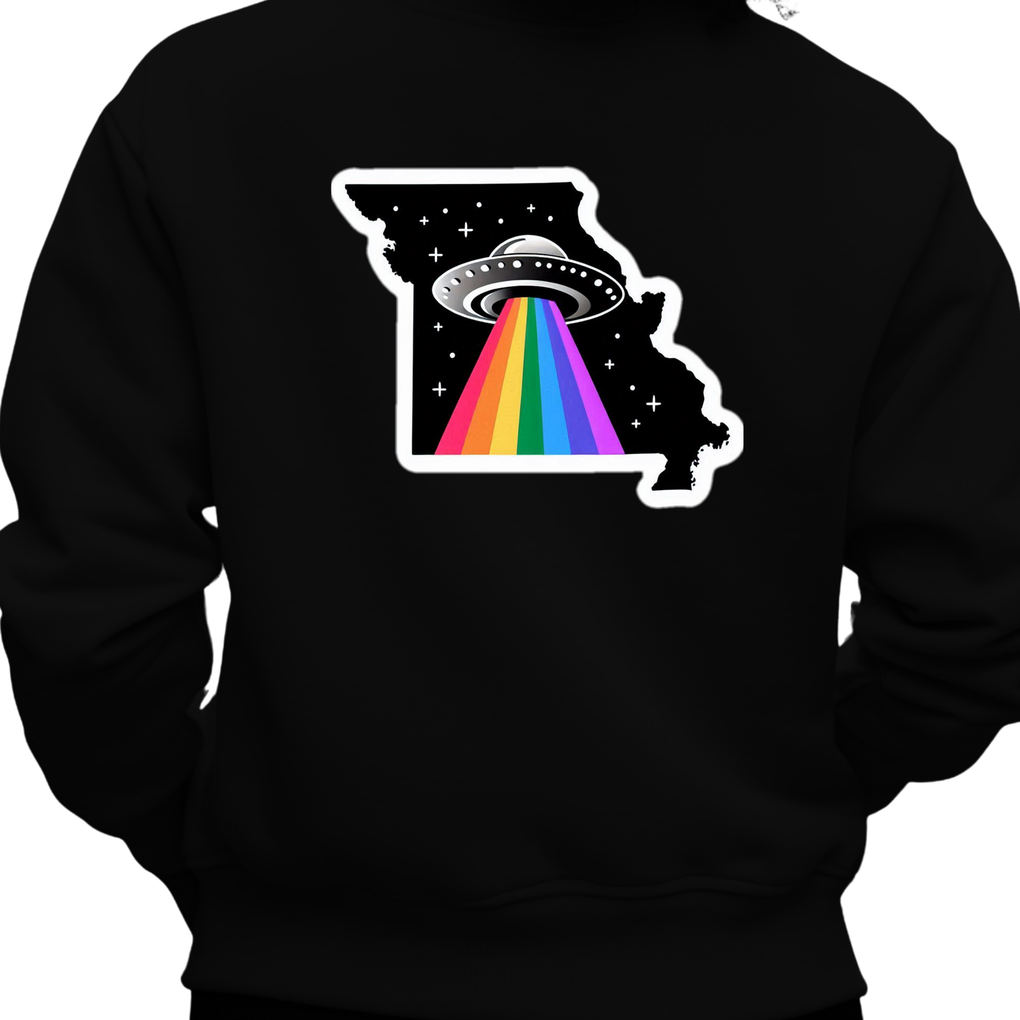 Missouri PRIDE Sweatshirt On The Back