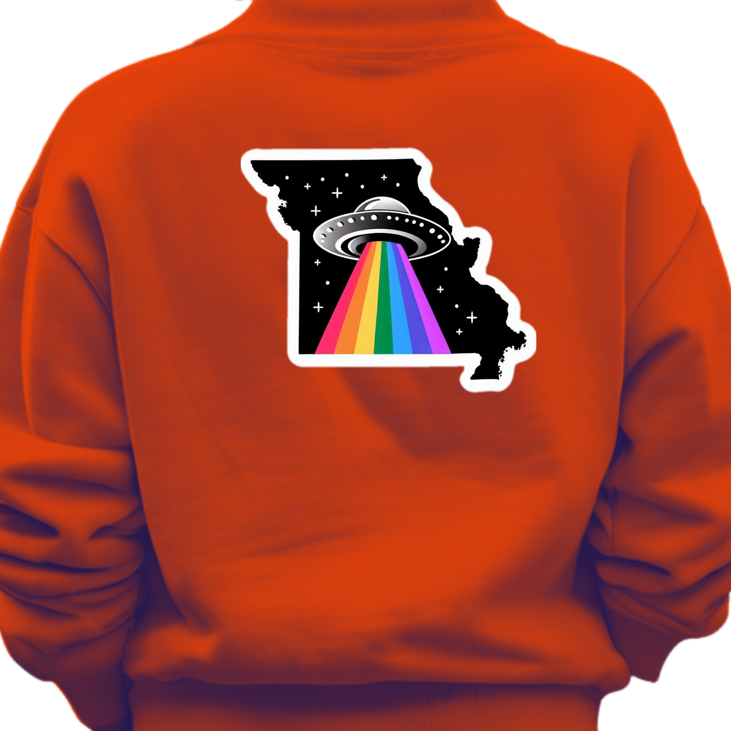 Missouri PRIDE Sweatshirt On The Back