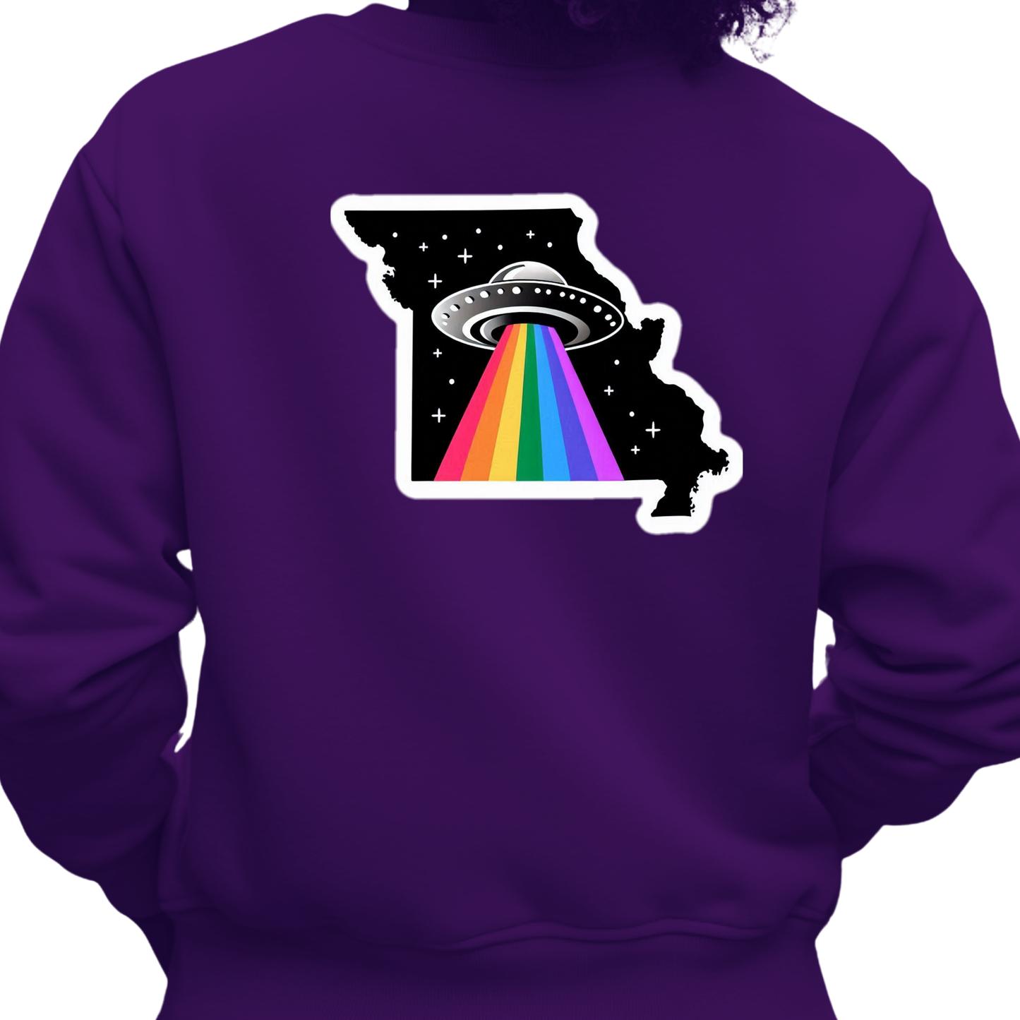 Missouri PRIDE Sweatshirt On The Back