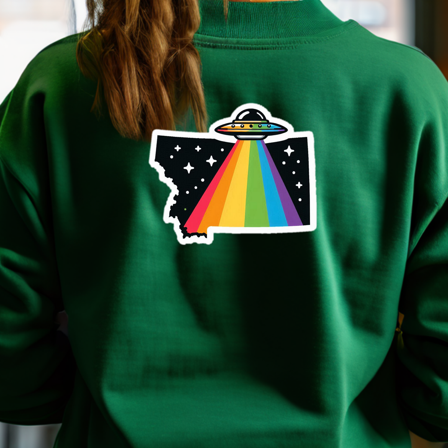 Montana PRIDE Sweatshirt On The Back