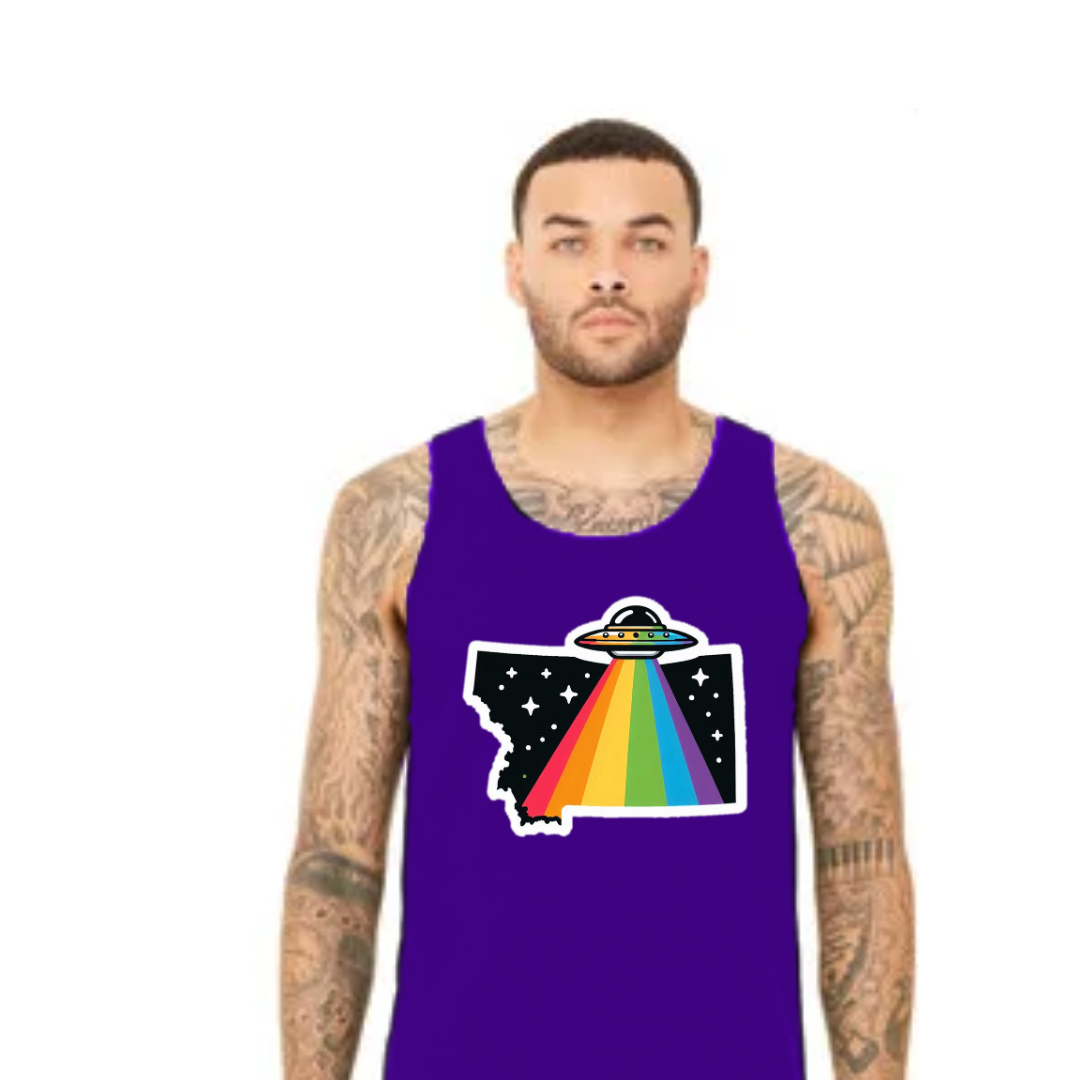 Montana State Pride Tank Top - Back Print