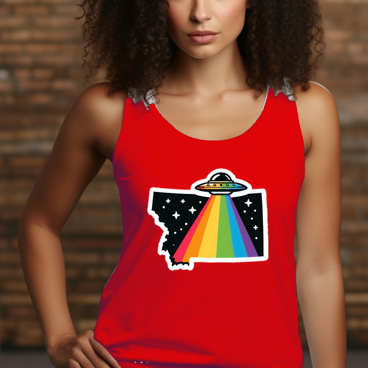 Montana State Pride Tank Top - Back Print