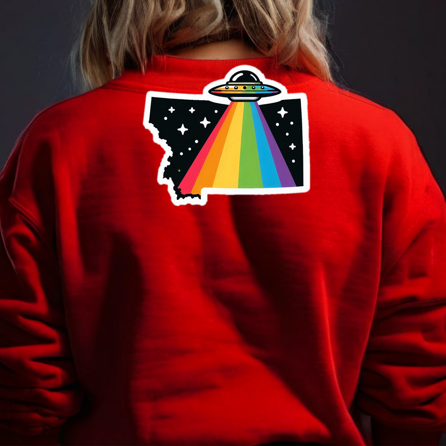 Montana PRIDE Sweatshirt On The Back