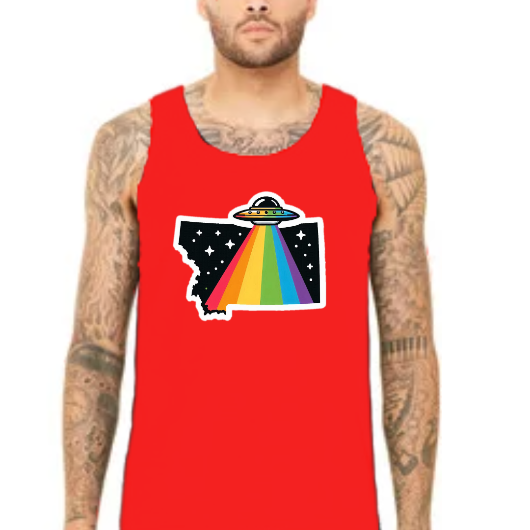 Montana State Pride Tank Top - Back Print