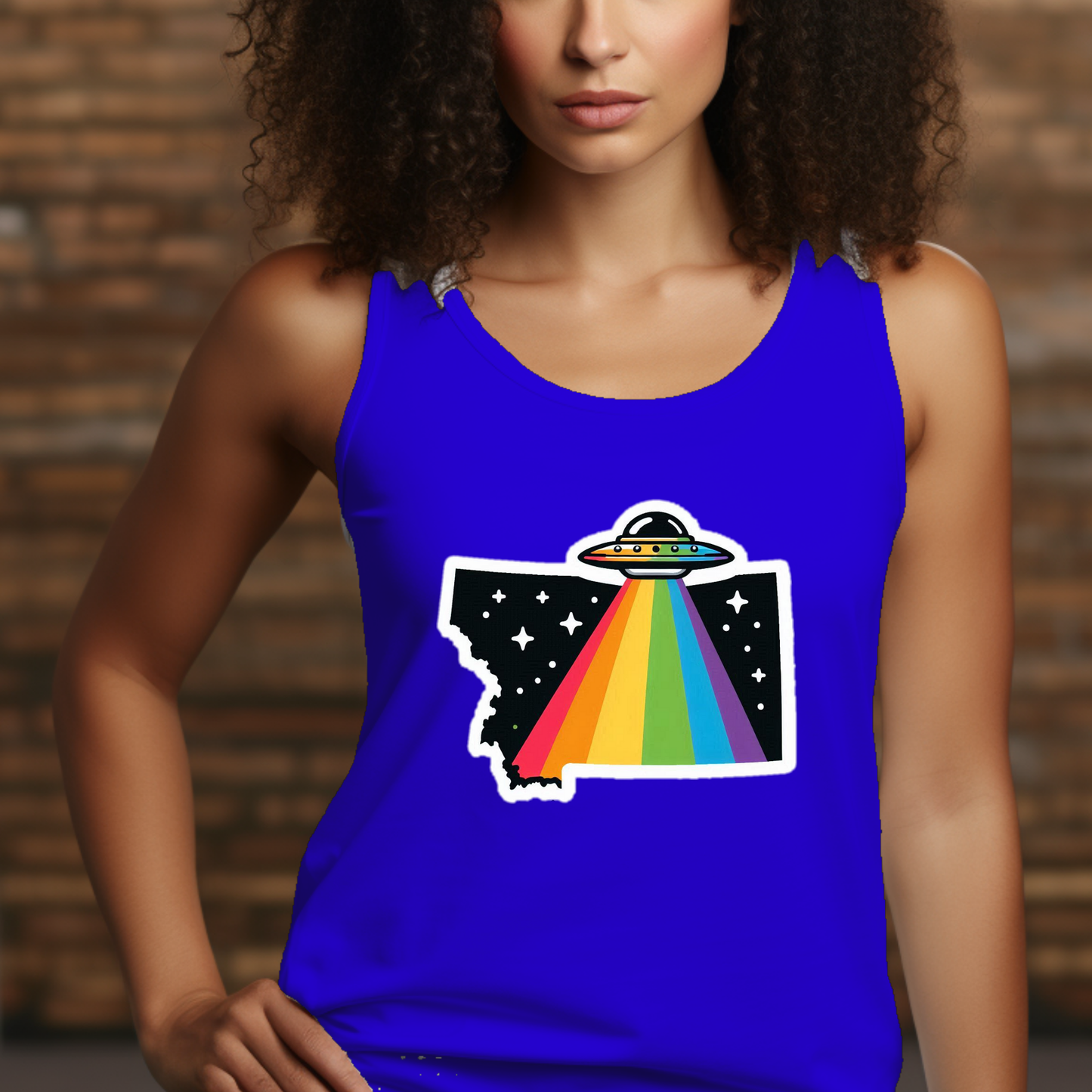 Montana State Pride Tank Top - Back Print