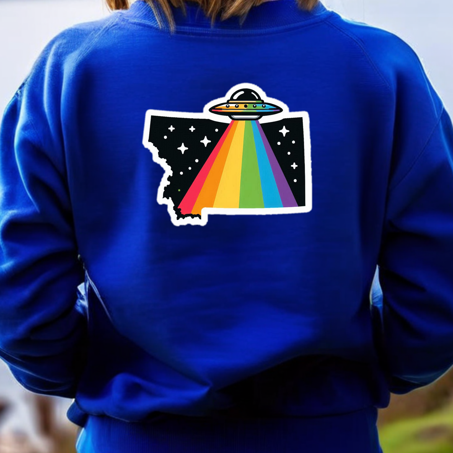 Montana PRIDE Sweatshirt On The Back
