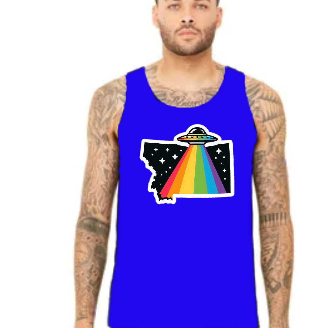 Montana State Pride Tank Top - Back Print