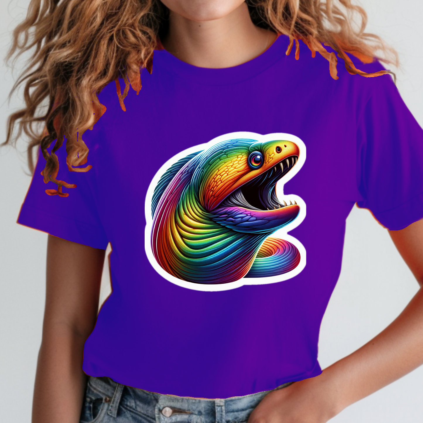 Rainbow Animals T-Shirt Collection: Moray Eel