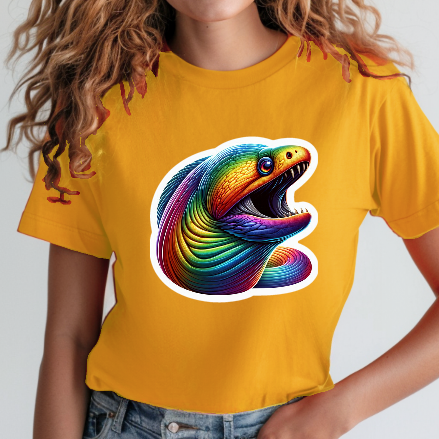 Rainbow Animals T-Shirt Collection: Moray Eel