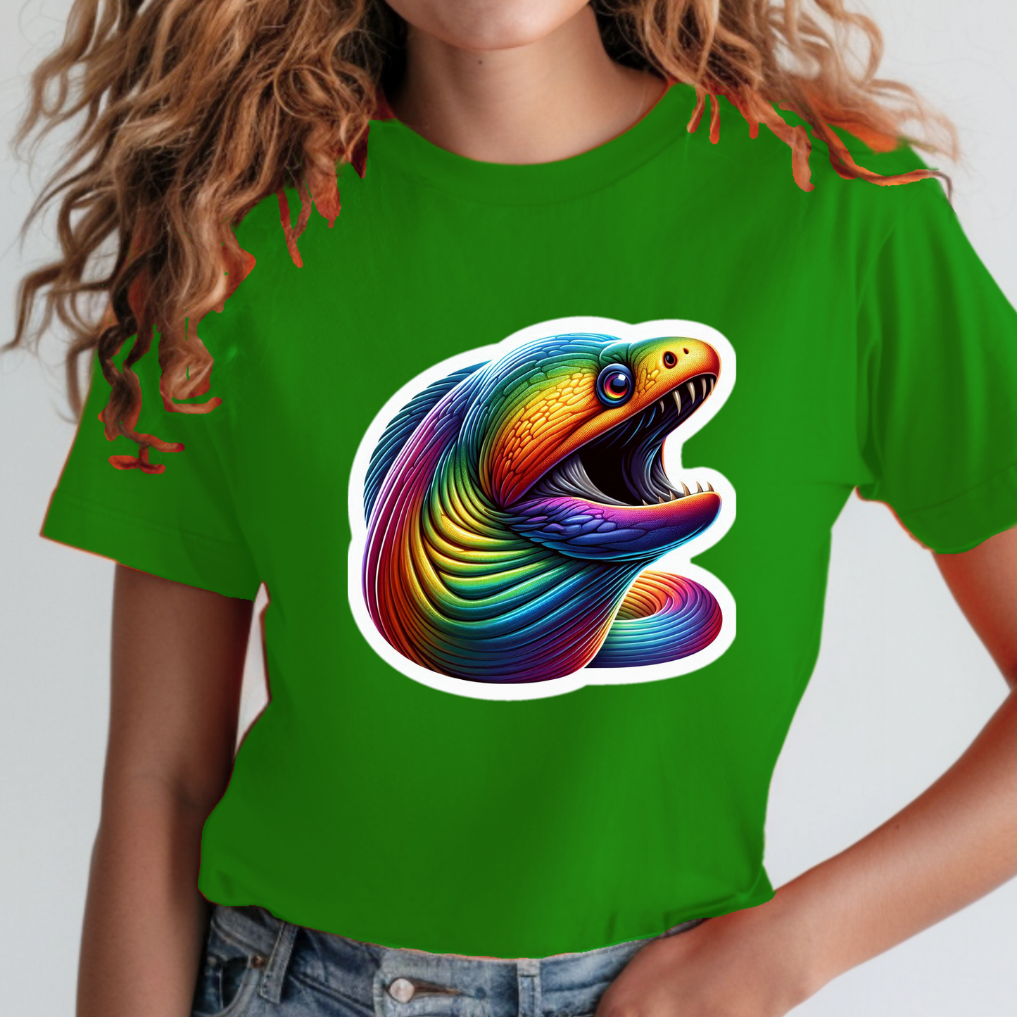 Rainbow Animals T-Shirt Collection: Moray Eel