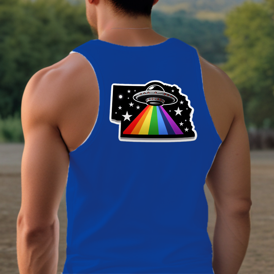Nebraska Pride Tank Top - Back Print