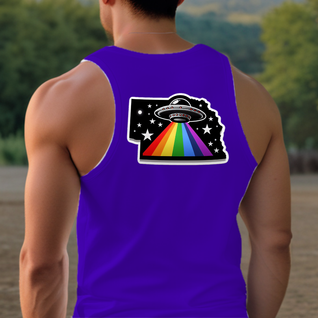 Nebraska Pride Tank Top - Back Print