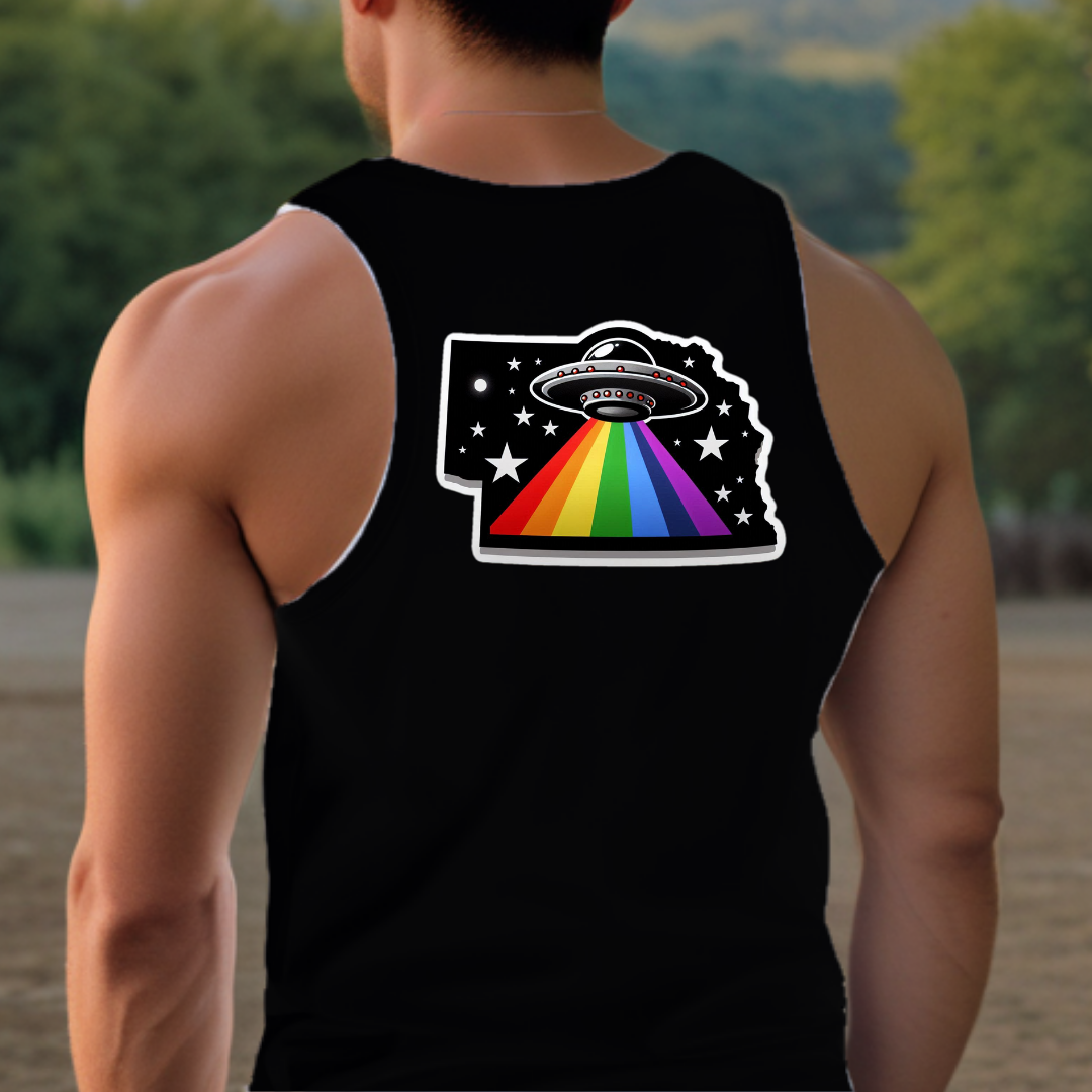Nebraska Pride Tank Top - Back Print