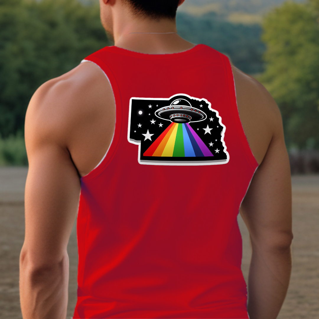 Nebraska Pride Tank Top - Back Print