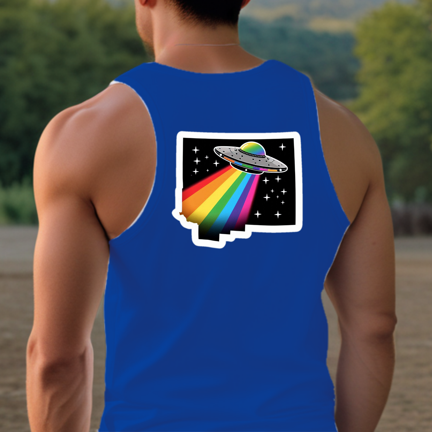 New Mexico Pride Tank Top - Back Print