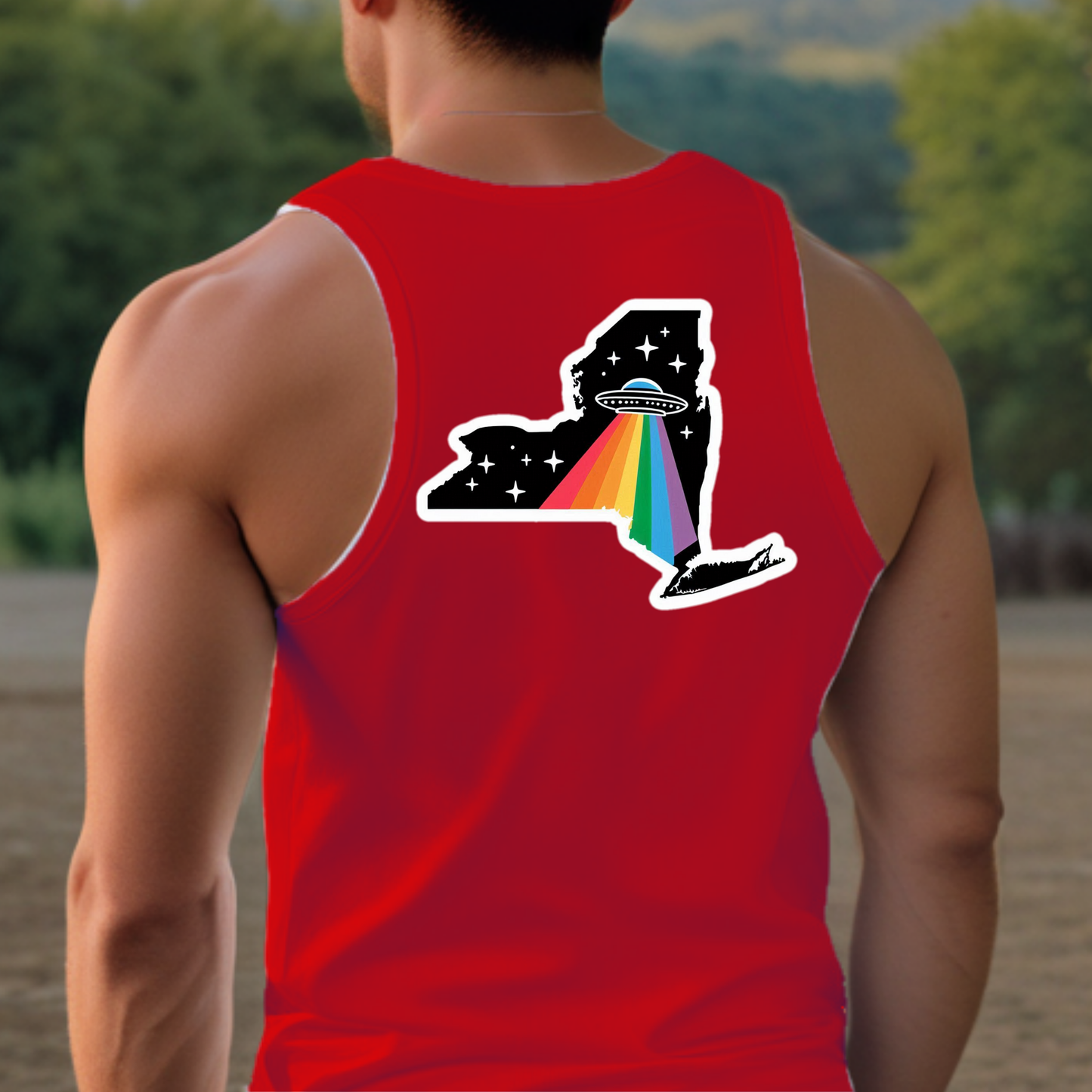 New York Pride Tank Top - Back Print