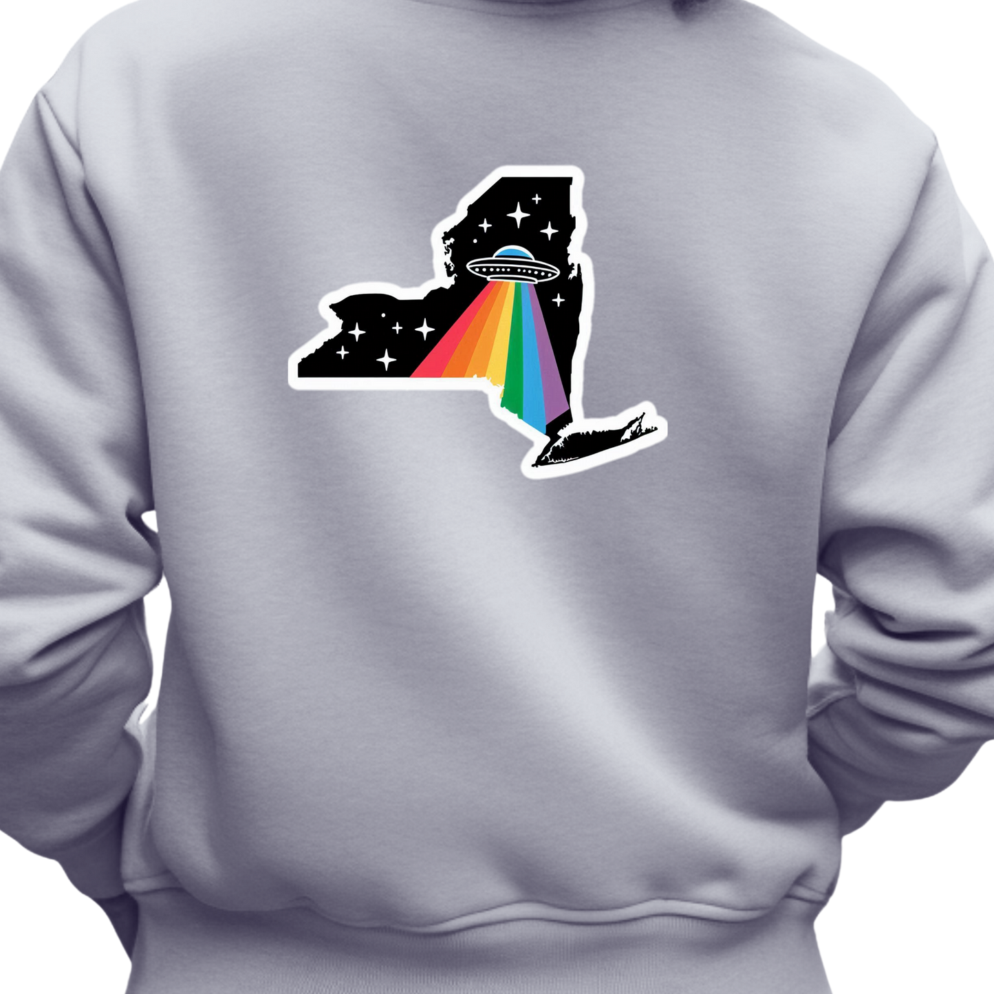New York PRIDE Sweatshirt On The Back
