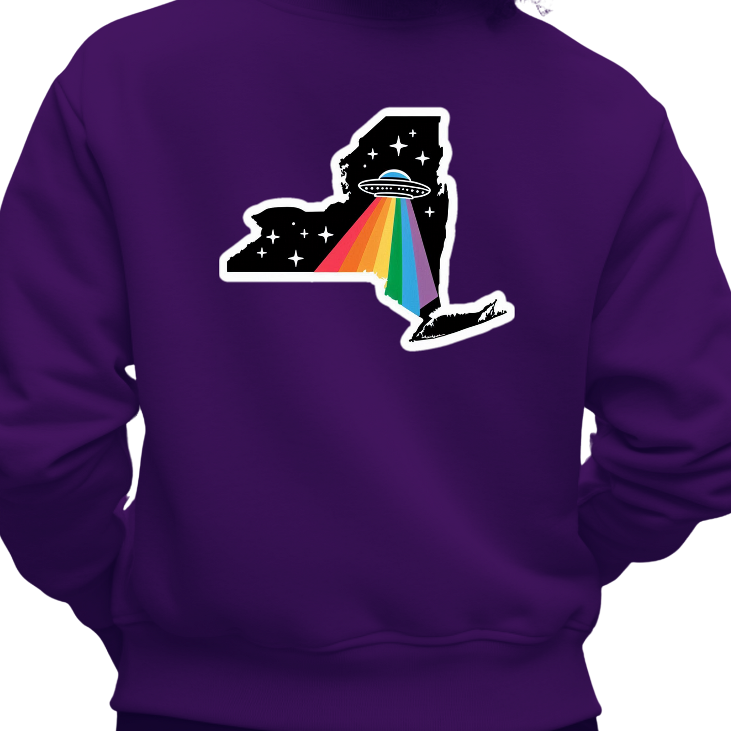 New York PRIDE Sweatshirt On The Back