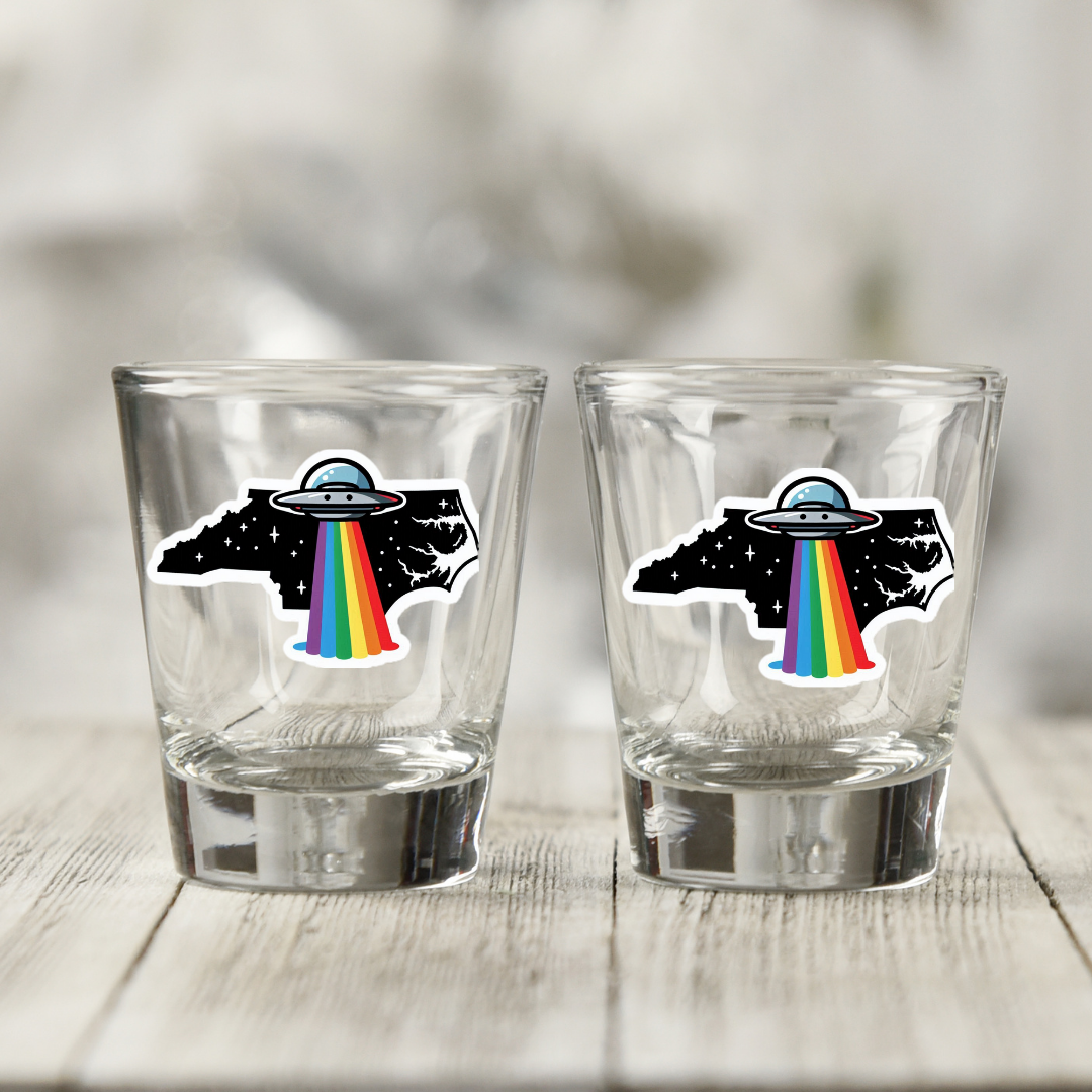 North Carolina Pride Shot Glass